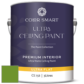 COLOR SMART CS 758 ULTRA CEILING PAINT ультраматовая краска цвет 2029-10 Basil Green