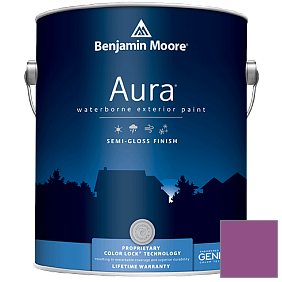 Краска Aura Waterborne Exterior Semi-Gloss Finish (632) цвет 2074-30 Twilight Magenta