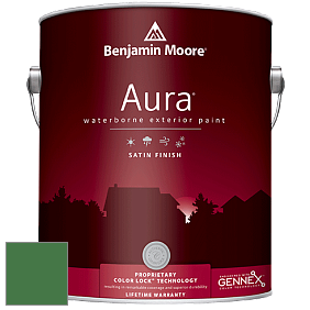Benjamin Moore Aura 631 Waterborne Exterior Satin Finish краска цвет 2035-20 Cactus Green