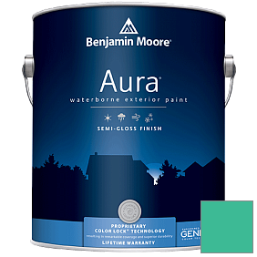 Краска Aura Waterborne Exterior Semi-Gloss Finish (632) цвет 615 Mayan Green