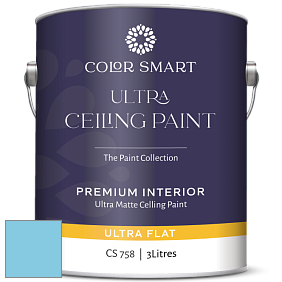 COLOR SMART CS 758 ULTRA CEILING PAINT ультраматовая краска цвет NCS S 0540-B 