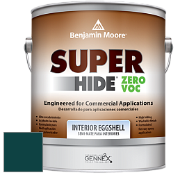 Benjamin Moore 357 Super Hide Zero Voc Interior Eggshell краска цвет RAL 6004 