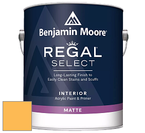 Benjamin Moore 548 IRegal Select Interior Paint - Matte краска цвет 314 Imperial Yellow