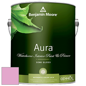 Benjamin Moore Aura 528 Waterborne Interior Semi-gloss Finish краска цвет 2079-50 Rhododendron
