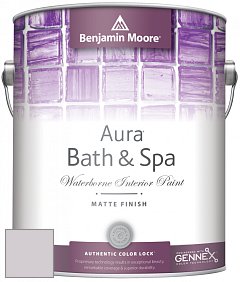 Benjamin Moore Aura 532 Bath & Spa Waterborne Interior Paint Matte Finish краска цвет AF-605 