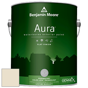 Benjamin Moore Aura 629 Waterborne Exterior Flat Finish краска цвет 944 Albany White