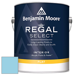 Benjamin Moore 547 Regal Select Waterborne Interior Flat Finish краска цвет 780 Crisp Morning Air