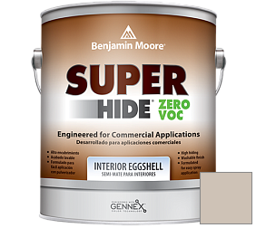 Краска Benjamin Moore 357. Super Hide Zero Voc Interior Eggshell краска цвет 983 Smokey Taupe