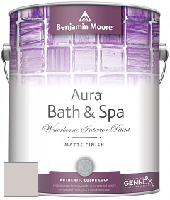 Benjamin Moore Aura 532 Bath & Spa Waterborne Interior Paint Matte Finish краска цвет AF-665 