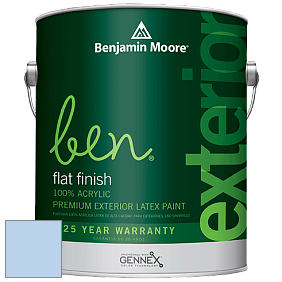 Benjamin Moore Ben 541 Waterborne Exterior Flat Finish краска цвет 2067-60 Windmill Wings