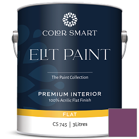 Краска COLOR SMART CS 745 ELIT PAINT глубокоматовая моющаяся краска цвет 2074-20 Summer Plum