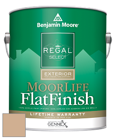 Benjamin Moore W105 Regal Select Exterior Paint-MoorLife Flat Finish краска цвет AF-200 