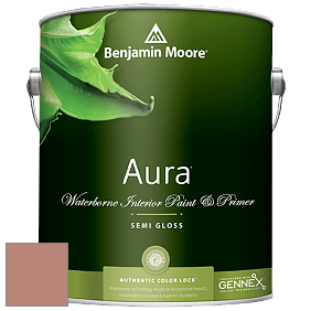 Benjamin Moore Aura 528 Waterborne Interior Semi-gloss Finish краска цвет 1189 Santa Rosa