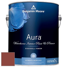 Benjamin Moore Aura 524 Waterborne Interior Eggshell Finish краска цвет 2088-10 Red Oxide