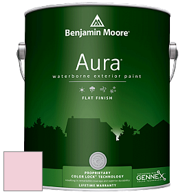 Benjamin Moore Aura 629 Waterborne Exterior Flat Finish краска цвет 2087-60 Ribbon Pink