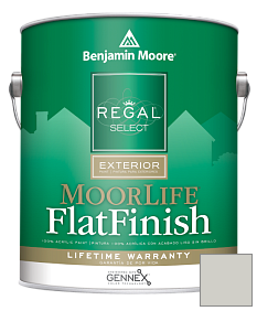 Краска Regal Select Exterior Paint-MoorLife Flat Finish (W105) цвет 2137-60 Gray Owl