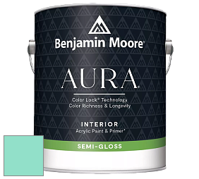 Benjamin Moore Aura 528 Waterborne Interior Semi-gloss Finish краска цвет 2044-50 Bermuda Teal