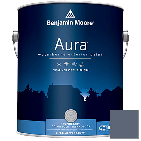 Краска Aura Waterborne Exterior Semi-Gloss Finish (632) цвет 1435 Blue Gaspe