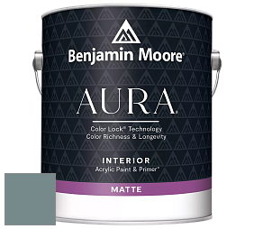 Benjamin Moore Aura 522 Interior Paint - Matte краска цвет 2136-40 Aegean Teal