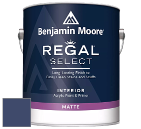 Benjamin Moore 548 IRegal Select Interior Paint - Matte краска цвет 2065-10 Admiral Blue