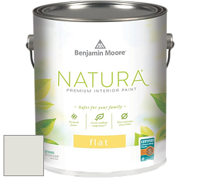 Benjamin Moore 512 Natura Interior Flat Finish матовая краска цвет OC-26 Silver Satin