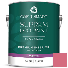 Краска COLOR SMART CS 619 SUPREM ECO PAINT матовая краска цвет 1328 Deco Rose