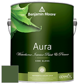 Benjamin Moore Aura 528 Waterborne Interior Semi-gloss Finish краска цвет NCS S 5540-G30Y 