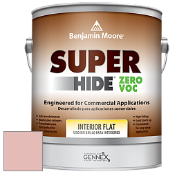 Benjamin Moore 355 Super Hide Zero Voc Interior Flat краска цвет 2090-60 Strawberry Freeze
