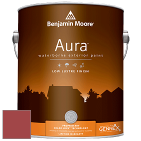 Benjamin Moore Aura 634 Waterborne Exterior Low Lustre Finish краска цвет 2007-20 Shy Cherry