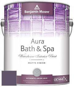 Benjamin Moore Aura 532 Bath & Spa Waterborne Interior Paint Matte Finish краска цвет 2072-30 Purple Lotus