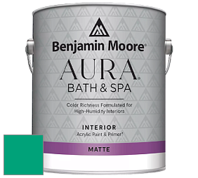 Benjamin Moore Aura 532 Bath & Spa Waterborne Interior Paint Matte Finish краска цвет NCS S 2060-B90G 