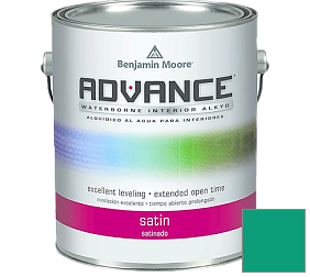 Краска Benjamin Moore 792. Advance Interior Paint-Satin эмаль цвет 2046-30 Cayman Lagoon