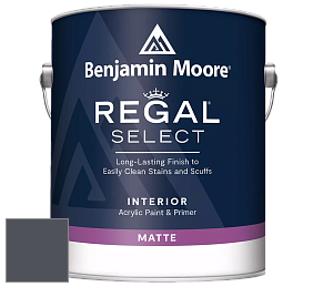 Benjamin Moore 548 IRegal Select Interior Paint - Matte краска цвет 2119-30 Baby Seal Black