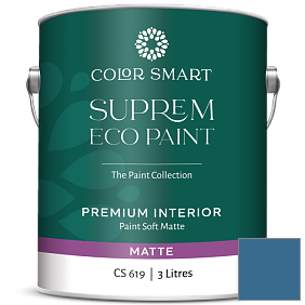 Краска COLOR SMART CS 619 SUPREM ECO PAINT матовая краска цвет 2063-30 Blueberry