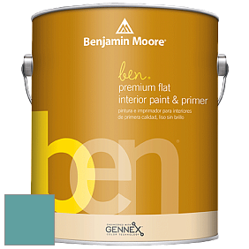 Benjamin Moore Ben W625 Premium Interior Latex Flat краска цвет 2052-40 Blue Spa