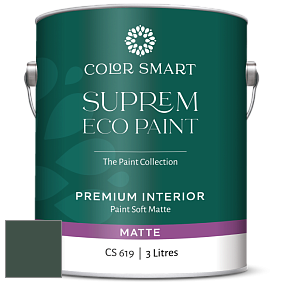 COLOR SMART CS 619 SUPREM ECO PAINT матовая краска цвет 2041-10 Hunter Green