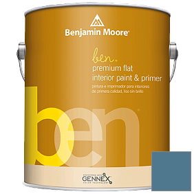 Краска Ben Premium Interior Latex Flat (W625) цвет 1679 Bedford Blue