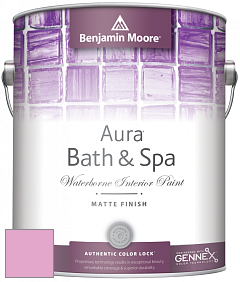 Benjamin Moore Aura 532 Bath & Spa Waterborne Interior Paint Matte Finish краска цвет 2079-50 Rhododendron