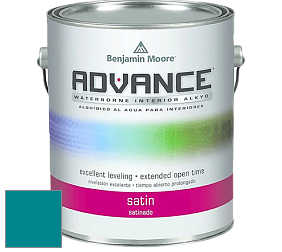 Benjamin Moore 792 Advance Interior Paint-Satin эмаль цвет 2055-30 Caribbean Blue Water