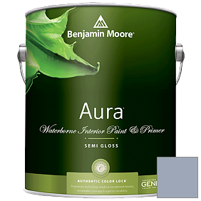 Краска Aura Waterborne Interior Semi-gloss Finish (528) цвет 1439 Yukon Sky