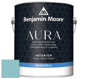 Benjamin Moore Aura 524 Waterborne Interior Eggshell Finish краска цвет 2052-50 Pool Blue