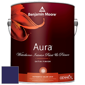 Benjamin Moore Aura 526 Waterborne Interior Satin Finish покрытие цвет RAL 5022 