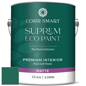 COLOR SMART CS 619 SUPREM ECO PAINT матовая краска цвет NCS S 5040-B80G 
