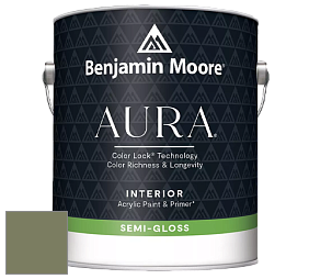 Benjamin Moore Aura 528 Waterborne Interior Semi-gloss Finish краска цвет NCS S 5020-G50Y 