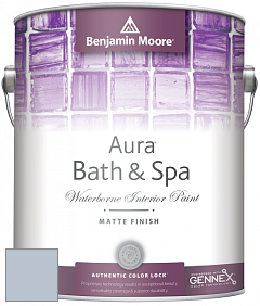 Benjamin Moore Aura 532 Bath & Spa Waterborne Interior Paint Matte Finish краска цвет AF-575 