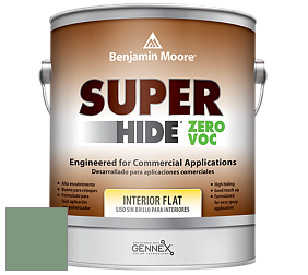 Benjamin Moore 355 Super Hide Zero Voc Interior Flat краска цвет HC-128 BM HC-128