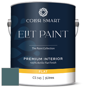 COLOR SMART CS 745 ELIT PAINT глубокоматовая моющаяся краска цвет NCS S 6020-B30G 
