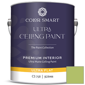 Краска COLOR SMART CS 758 ULTRA CEILING PAINT ультраматовая краска цвет 412 Springhill Green