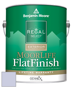 Benjamin Moore W105 Regal Select Exterior Paint-MoorLife Flat Finish краска цвет 2070-60 Lavender Mist
