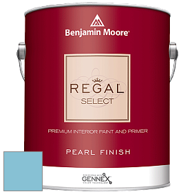 Benjamin Moore 550 Regal Select Waterborne Interior Pearl Finish краска цвет 2058-50 Aquarium Blue